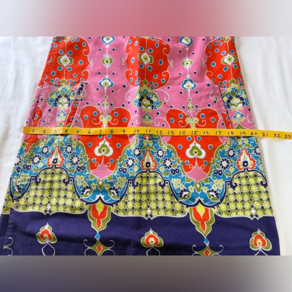 MAEVE for ANTHROPOLOGIE Red and Pink ORAVA mod floral shift dress size 4 - Picture 15 of 16